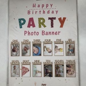 Party Supplies - BNIP First Bday banner (months) Party Supplies - BNIP First Bday banner (months)